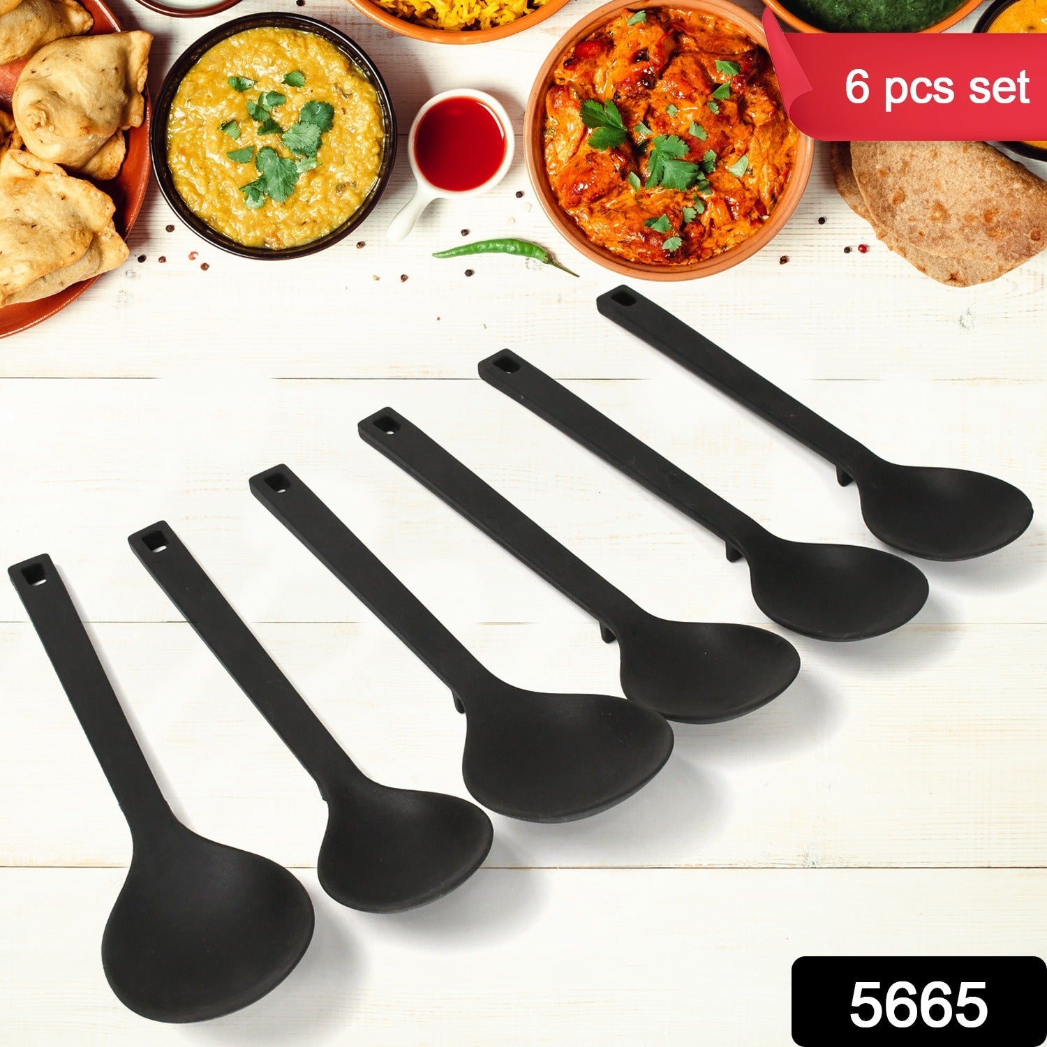 Multipurpose Silicone Spoon, Silicone Basting Spoon Non-Stick Kitchen Utensils Household Gadgets Heat-Resistant Non Stick Spoons Kitchen Cookware Items For Cooking and Baking (6 Pcs Set) Multipurpose Silicone Spoon, Silicone Basting Spoon Non-Stick Kitchen Utensils Household Gadgets Heat-Resistant Non Stick Spoons Kitchen Cookware Items For Cooking and Baking (6 Pcs Set)